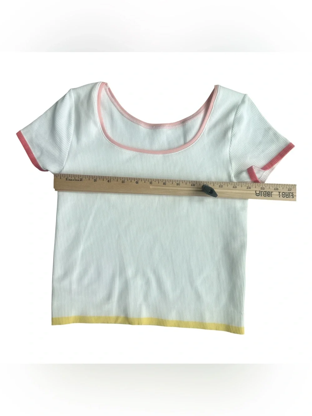 Athleta Girl Rise Above Rib Crop Tee